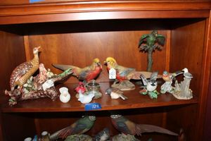 lot 124 image: Bird figurines