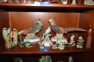 lot 125 image: Bird figurines