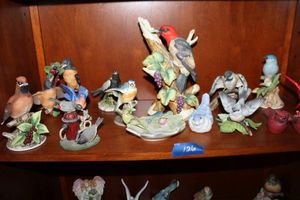 lot 126 image: Bird figurines