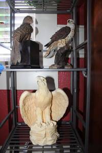lot 131 image: Eagle figurines