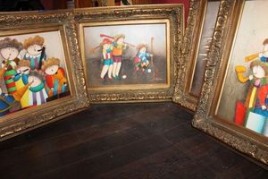 lot 134 image: Wall art - oil paintings by J. Roybal, each has Certificate of Authenticity