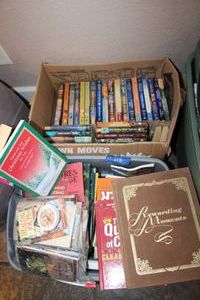 lot 218 image: Books Cooking, DIY, Romance novels