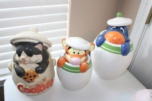 lot 240 image: Cookie jars as shown