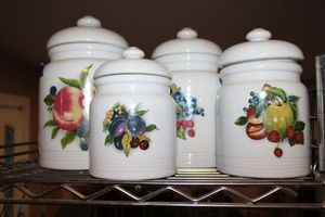 lot 275 image: Ceramic cannister set