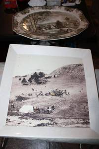 lot 274 image: Large serving platters by Westerware and The Friendly Village - 2 total