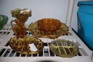 lot 354 image: Amber glass