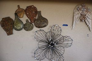 lot 413 image: Metal wall art