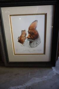 lot 543 image: Wall art Papas Joy signed by artist as shown