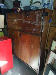 lot 538 image: Vintage KROEHLER storage cabinet SECOND DAY PICKUP ONLY