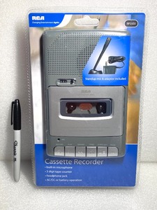 lot 5 image: New Sealed - RCA Cassette Recorder W Built In Microphone - As Shown