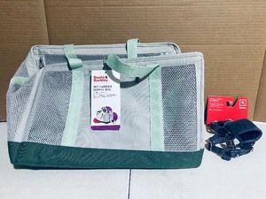 lot 30 image: Lot Of 2 - (1) Reddy Small Dog Harness & (1) Boots & Barkley Pet Carrier Duffel Bag - In Condition As Shown - (READ)