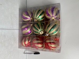 lot 57 image: Lot Of 9 New - Christmas Ornaments - As Shown