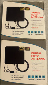 lot 122 image: Lot of 2 New Other - Digital HDTV Antenna 4K Ultra HD Full HD - In Condition As Shown