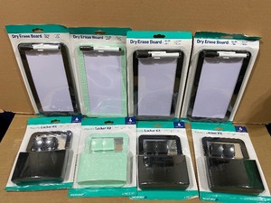 lot 127 image: Lot of 8 New - (4) Dry Ease Board & (4) Magnetic Locker kit - In Color As Shown