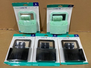lot 128 image: Lot Of 5 New - Magnetic Locker Kit - In Color As Shown
