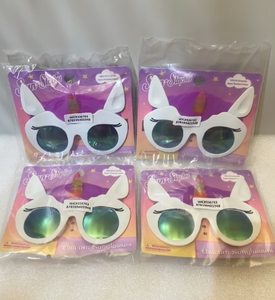 lot 159 image: Lot Of 4 New - Sun Staches Unicorn Sunglasses - As Shown