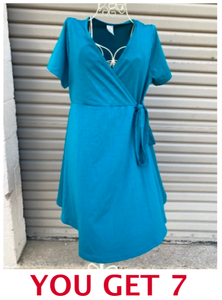 lot 106 image: Lot Of 7 New - West Loop Medium Womens Dress, (6) Large & (1) Medium - As Shown - $$$