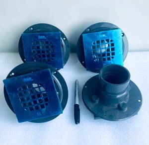 lot 186 image: Lot Of 4 New - Oatey Square Strainer Stainless Steel #42311 - As Shown