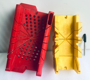 lot 198 image: Lot Of 2 - Plastic Miter Boxes - In Condition As Shown