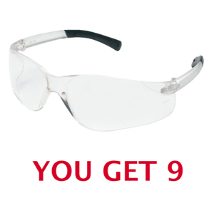 lot 209 image: Lot Of 9 New - BK1 - BearKat� BK1 Series - Single Lens Design - Universal Nose Bridge - Hybrid Temple with Non-Slip Grips - As Shown