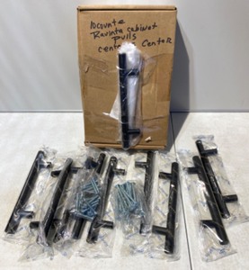 lot 240 image: Lot Of 10 New - Ravinte 4 Black Cabinet Pulls - As Shown