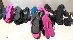 lot 241 image: Lot Of 29 New - West Loop Womens & Mens Flip Flops Size Sm - XL - As Shown