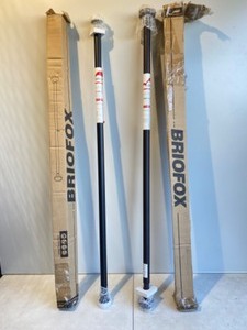 lot 246 image: Lot Of 2 - Briofox Shower Curtain Rods - In Color & Condition As Shown