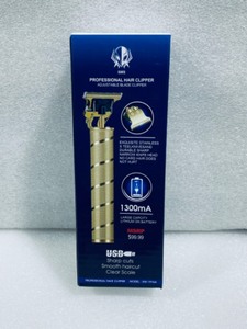 lot 37 image: New - SMS Professional Adjustable Blade & Rechargeable Hair Clipper, Model#KM-1974A - As Shown - (READ)