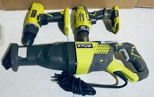 lot 251 image: Lot Of 3 - Ryobi Tools - In Condition As Shown - For Parts Or Repair - (READ)