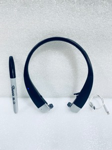 lot 263 image: Insignia Over-The-Neck In-ear Bluetooth Headphones, Model#NS-CAHBTEB02-BLK - In Condition As Shown - (READ)