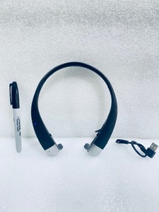 lot 264 image: Insignia Over-The-Neck In-ear Bluetooth Headphones, Model#NS-CAHBTEB02-BLK - In Condition As Shown - (READ)