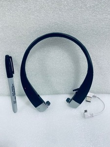 lot 266 image: Insignia Over-The-Neck In-ear Bluetooth Headphones, Model#NS-CAHBTEB02-BLK - In Condition As Shown - (READ)