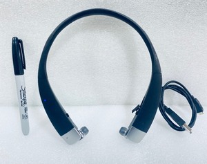 lot 270 image: Insignia Over-The-Neck In-ear Bluetooth Headphones, Model#NS-CAHBTEB02-BLK - In Condition As Shown - (READ)
