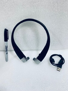 lot 20 image: Insignia Over-The-Neck In-ear Bluetooth Headphones, Model#NS-CAHBTEB02-BLK - In Condition As Shown - (READ)