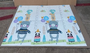 lot 304 image: UANLAUO Double-sided Extra Large Waterproof Foldable Baby Play Mat, Approx. 6 x 5 x 14 - In Condition As Shown - (READ)