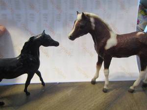 lot 49 image: Breyer paddock pals little bits dark bay Arabian stallion starlight 1994 - 97, Breyer #846 vintage phantom wings foal rough diamond