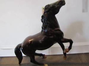 lot 73 image: Baron Semi Rearing Mustang Breyer Horse