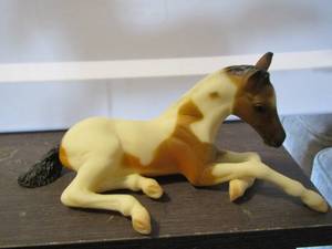 lot 101 image: Breyer Fighting  Stallion Leopard Appaloosa #709