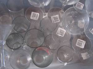 lot 59 image: large lot of wine glasses