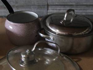 lot 73 image: misc. pots and pans