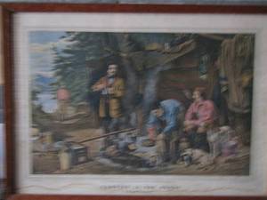 lot 89 image: camping in the woods art