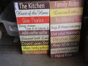 lot 158 image: 2 canvas art pieces