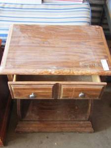 lot 159 image: SIDE TABLE one drawer
