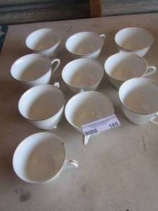 lot 185 image: style home qty 10 handled coffee cups