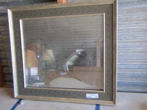 lot 191 image: framed wall mirror