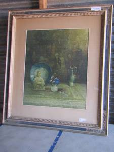 lot 218 image: framed art by Paul k