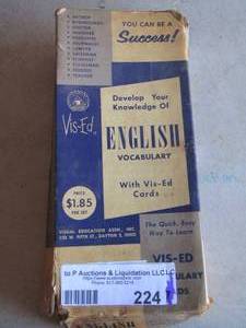 lot 224 image: english vocabulary