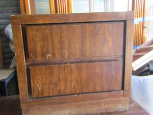 lot 230 image: 2 drawer wooden side table