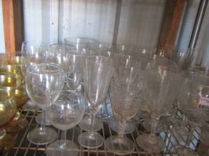 lot 238 image: various wine glasses large lot