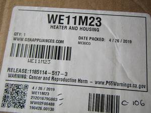 lot 318 image: APPLIANCE PARTS - GE DRYER Heater Element and Housing Assembly WE11M23  In Boxes PACKAGING  SEE DESCRIPTION